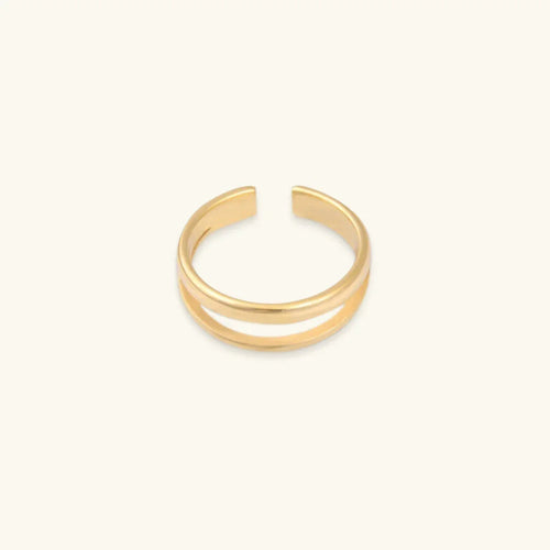 [Amore]Olivia Layered Gold Ring
