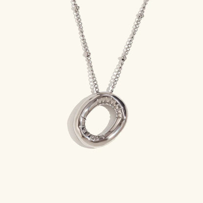 [Amore]Balloon Gold Initial Necklace