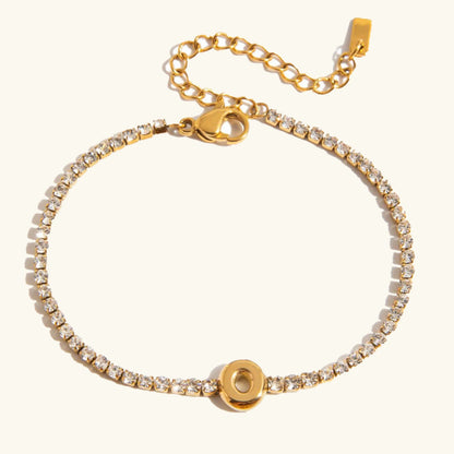 [Amore]Avaria Bubble Letter Tennis Bracelet