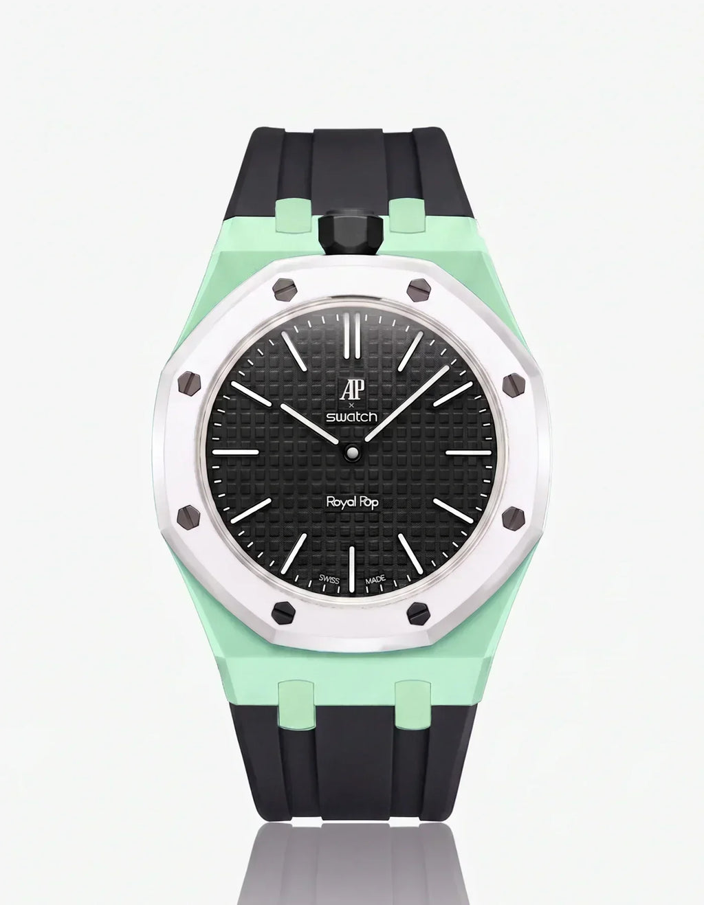 Silicone Strap & Case Royal Pop Ocho Negro(Customize  Colors)
