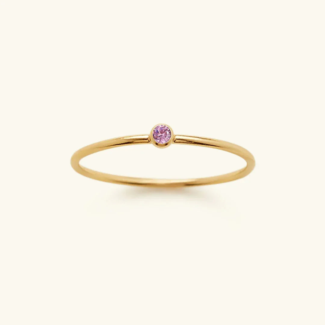 [Amore]Amelia Birthstone Stacker Ring