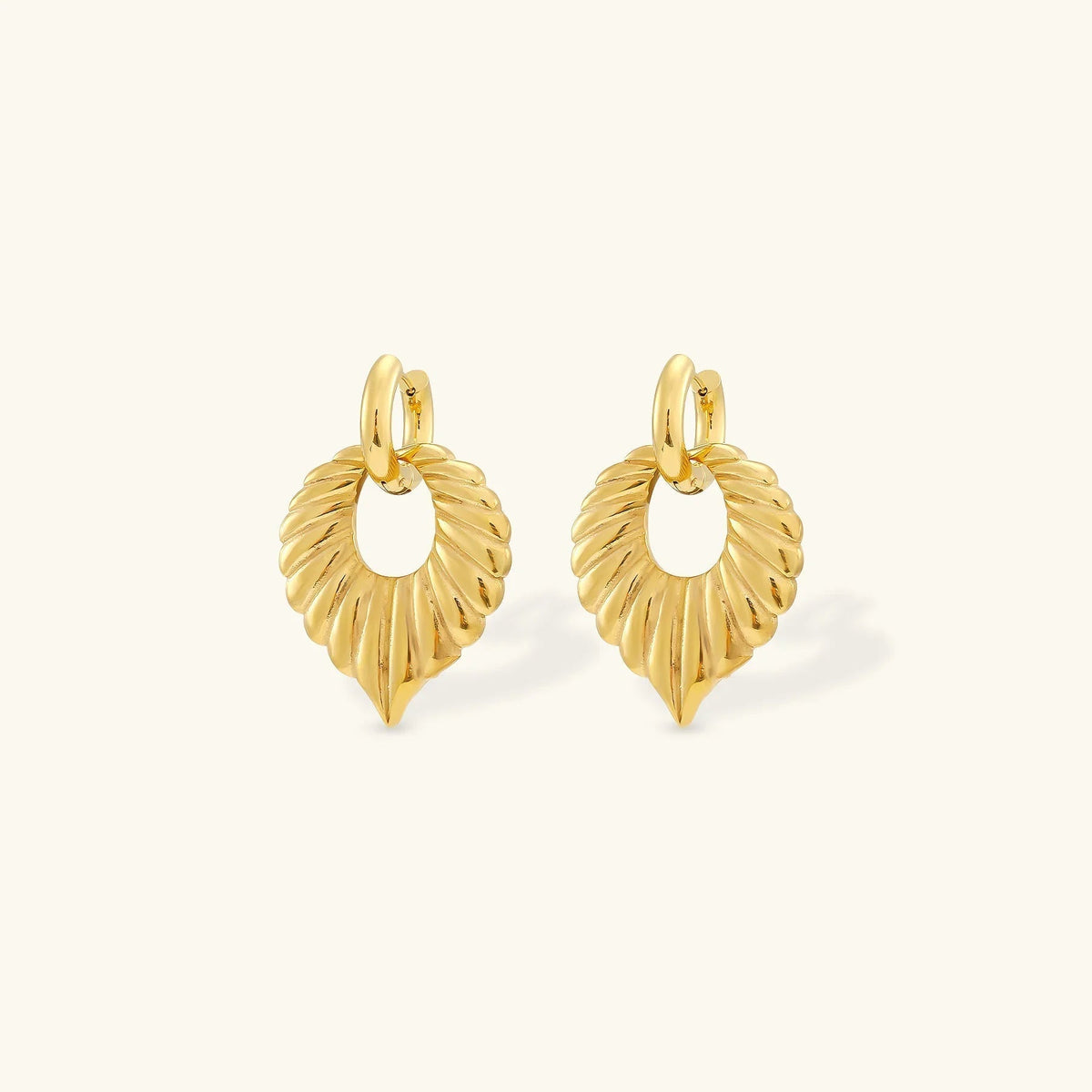 [Amore]Penelope Leaf Earrings