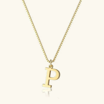 [Amore]Therese Letter Initial Gold Necklace
