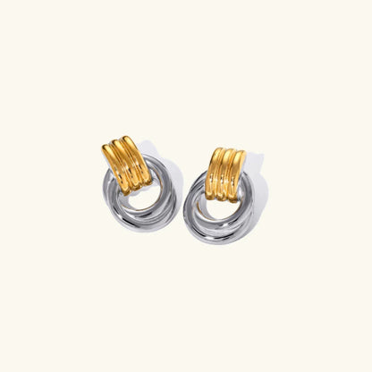 [Amore]Luna Layered Hoop Earrings