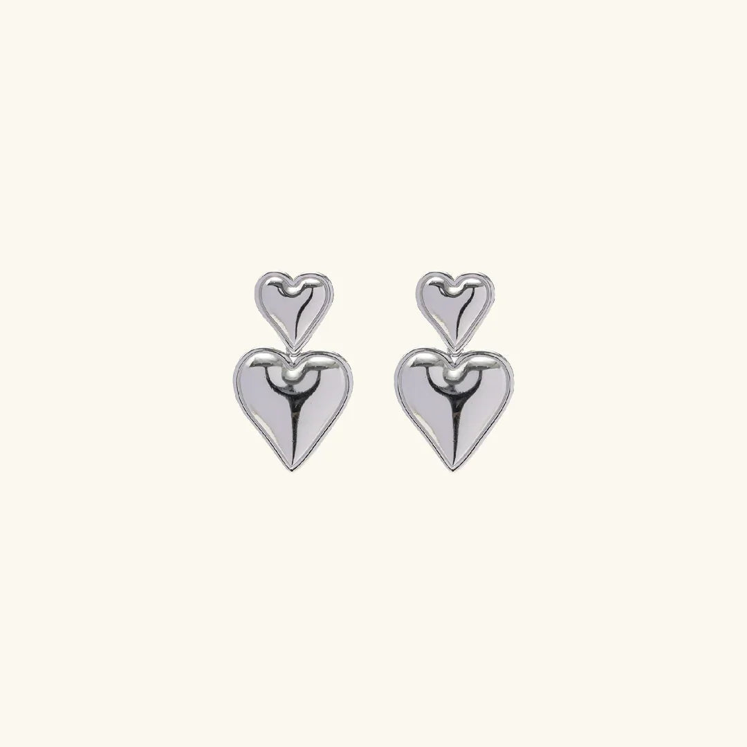 [Amore]Zofia Gold Heart Earrings