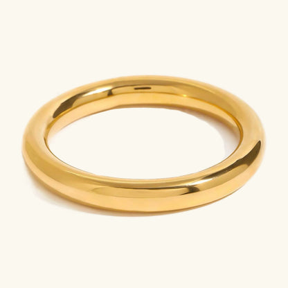 [Amore]Lina Smooth Gold Bangle