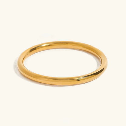 [Amore]Lina Smooth Gold Bangle