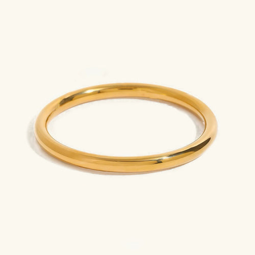 [Amore]Lina Smooth Gold Bangle
