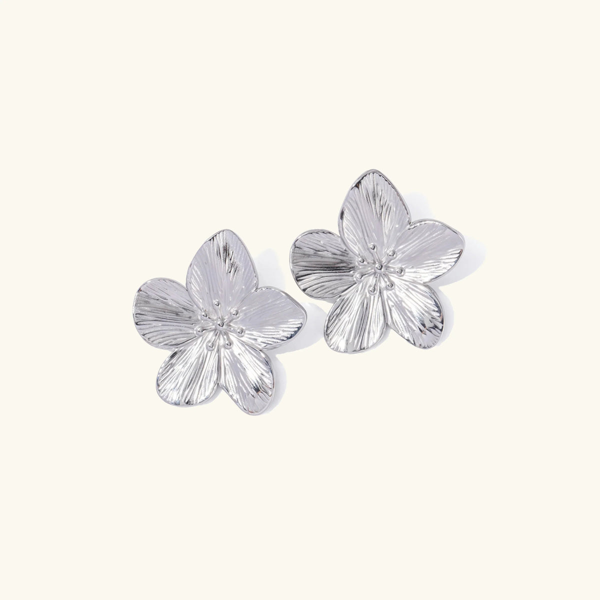 [Amore]Allysa Flower Gold Earrings