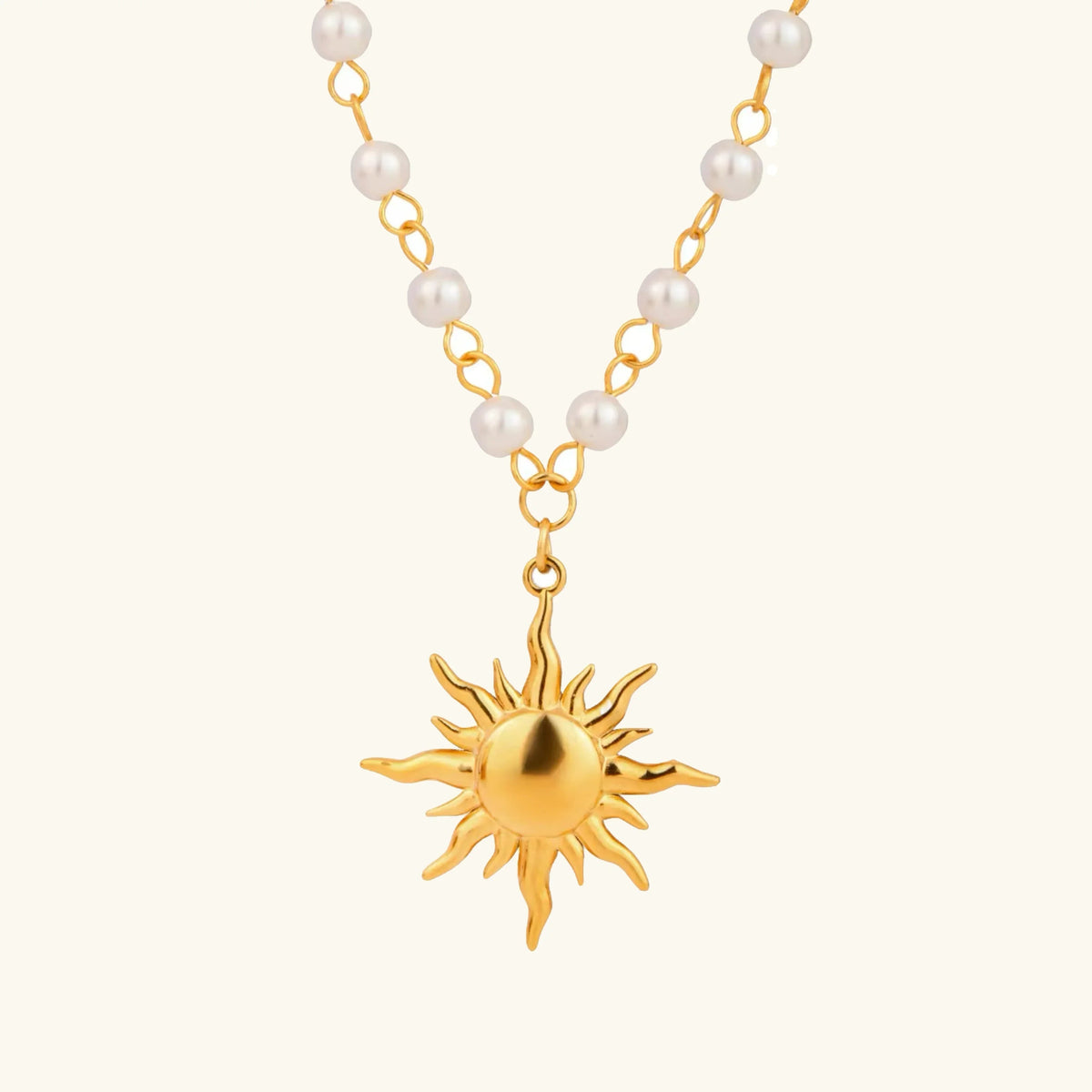 [Amore]Apollo Sun Pearl Necklace