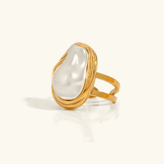 [Amore]Charis Gold Pearl Ring