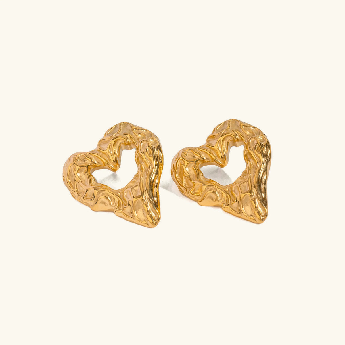 [Amore]Helene Heart Earrings