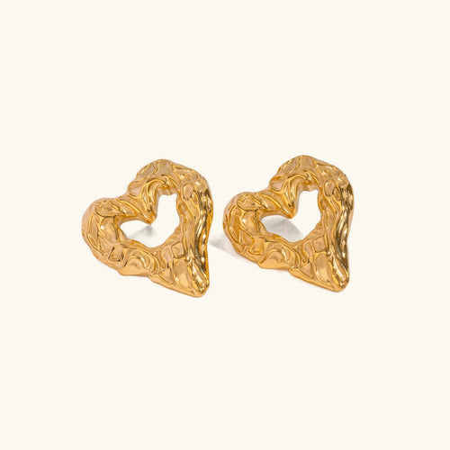 [Amore]Helene Heart Earrings