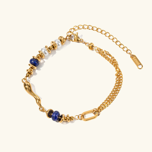 [Amore]Quintessa Layered Chain Pearl Bracelet