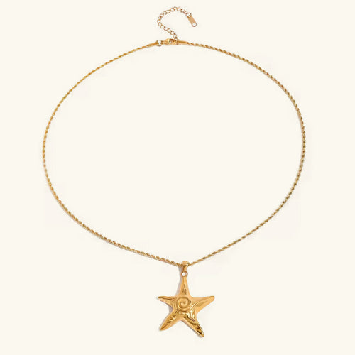 [Amore]Tammy Gold Starfish Necklace