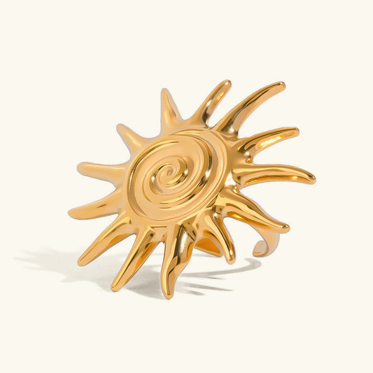 [Amore]Solstice Golden Sun Ring