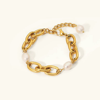 [Amore]Ysabel Chunky Freshwater Pearl Bracelet