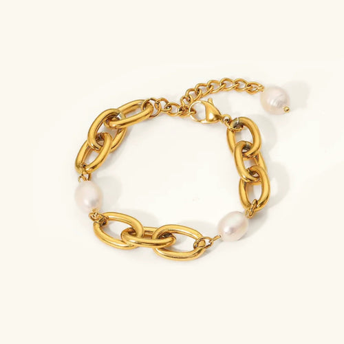 [Amore]Ysabel Chunky Freshwater Pearl Bracelet