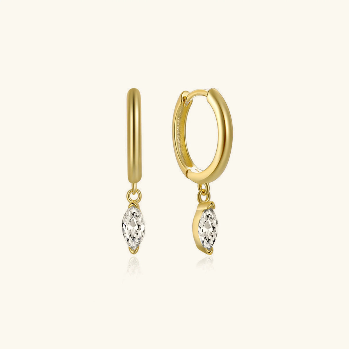 [Amore]Lacey Diamond Hoops