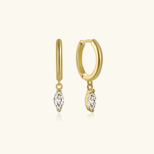 [Amore]Lacey Diamond Hoops
