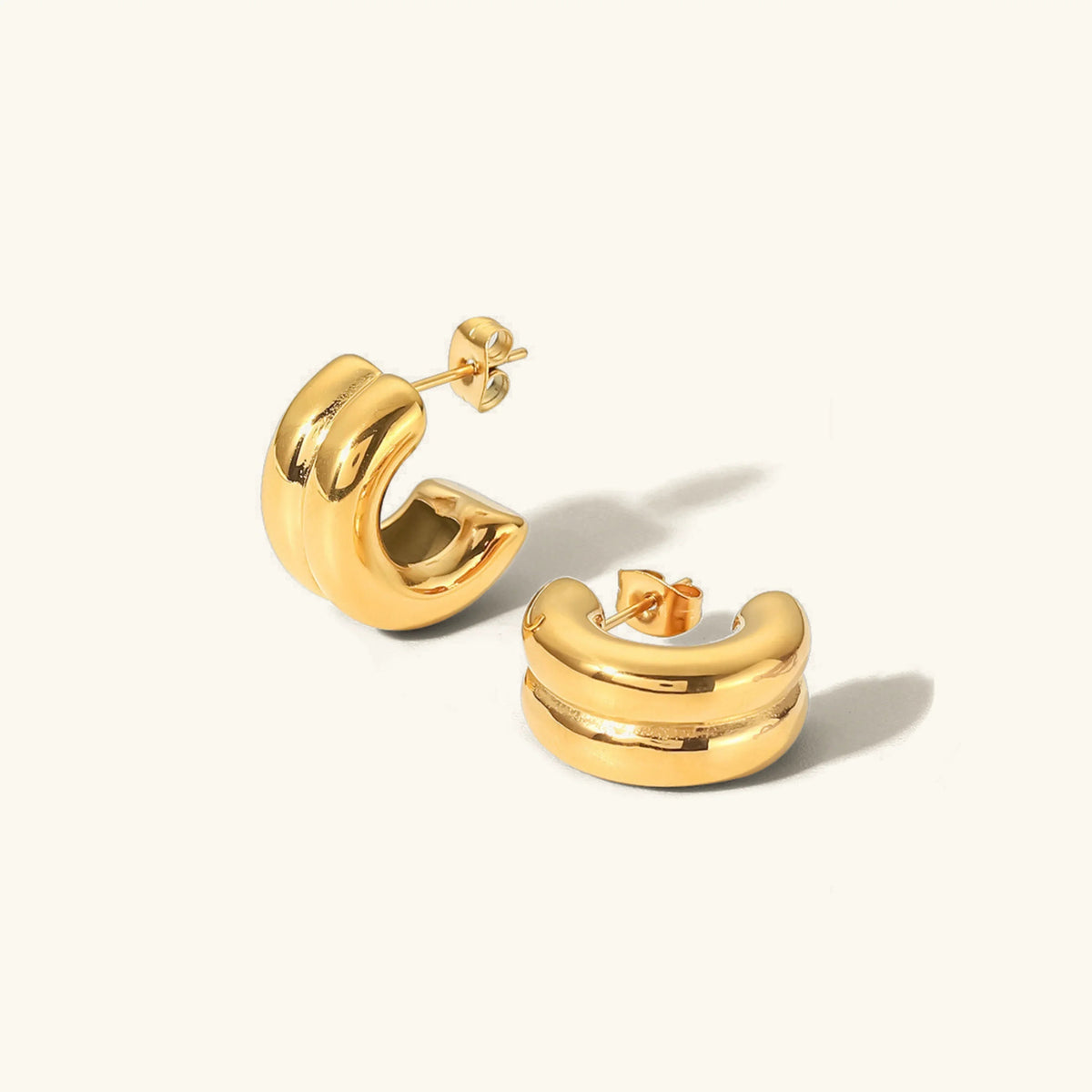 [Amore]Henrietta Gold Earrings