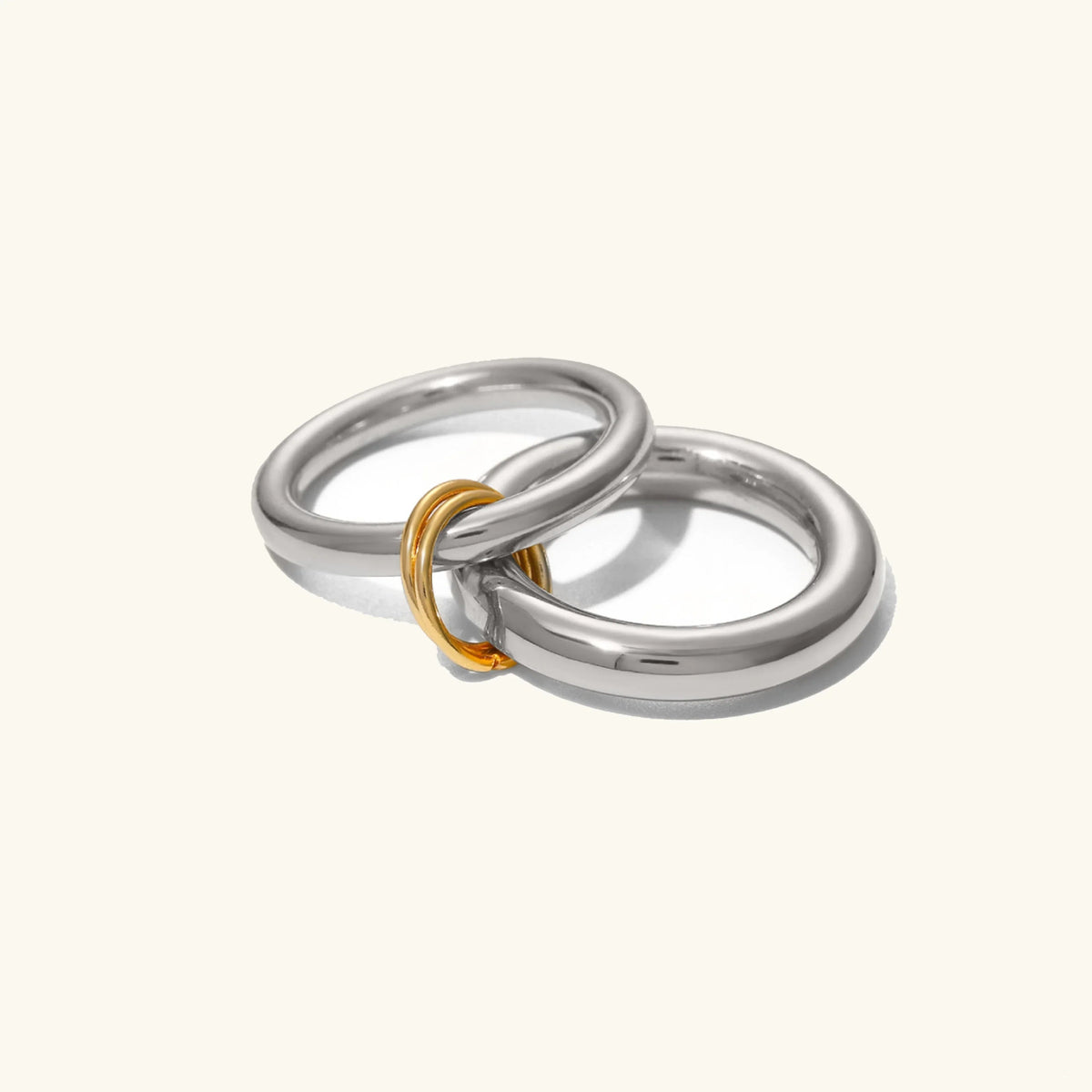 [Amore]Dune Stacked Gold Ring