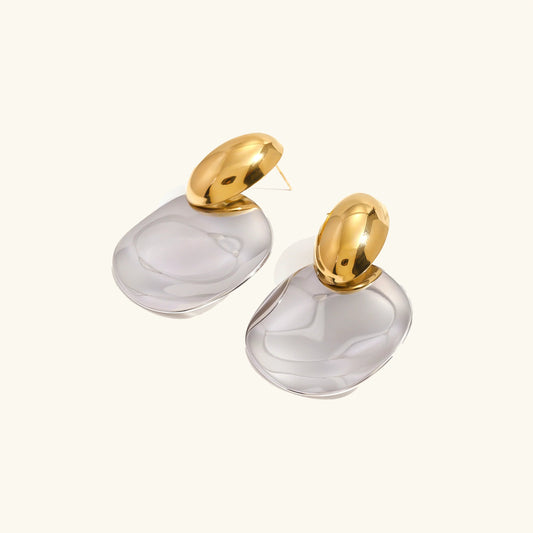 [Amore]Destiny Chunky Gold Drop Earrings