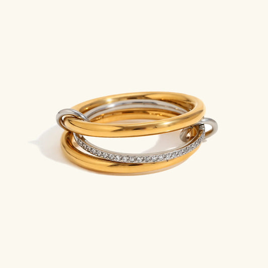 [Amore]Chastity Diamond Ring Stack