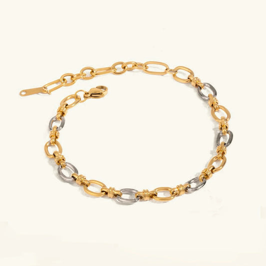 [Amore]Addison Two Tone Gold Bracelet
