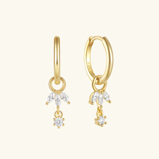 [Amore]Brooke Removable Charm Hoops