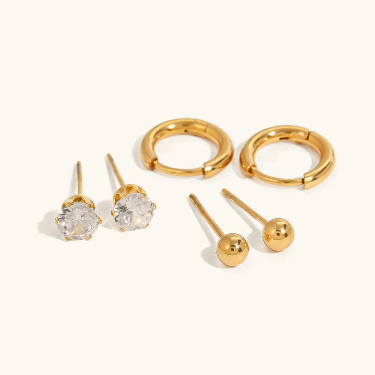 [Amore]Megan Diamond Earring Bundle