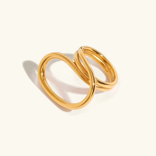 [Amore]Meri Contemporary Gold Ring