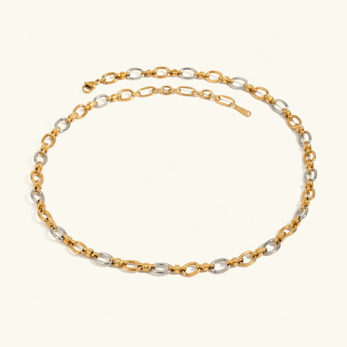 [Amore]Addison Two Tone Gold Necklace