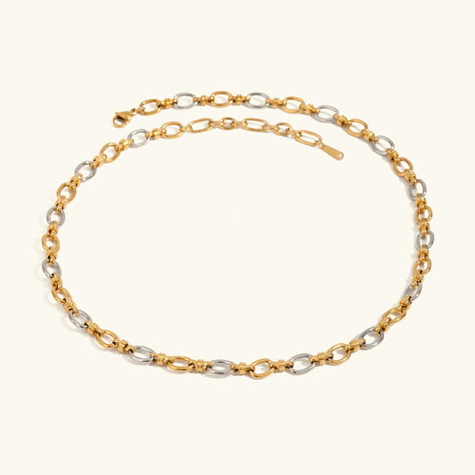 [Amore]Addison Two Tone Gold Necklace