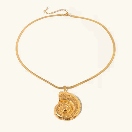 [Amore]Cascadia Nautilus Gold Necklace