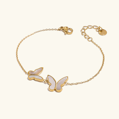 [Amore]Blaire Butterfly Pearl Bracelet