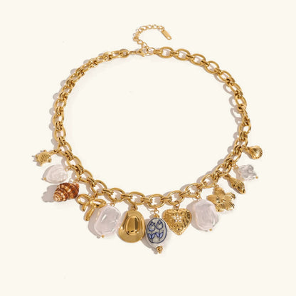 [Amore]Wavecrest Ocean-Inspired Necklace