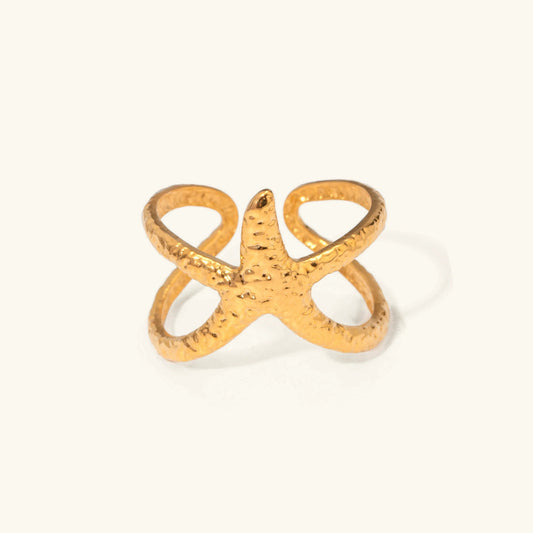 [Amore]Aurelie Gold Starfish Ring