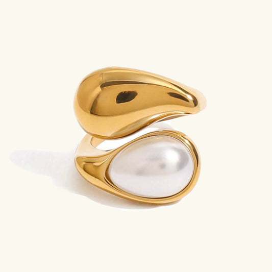 [Amore]Mara Amber Pearl Ring