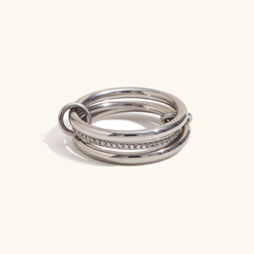[Amore]Evadne Diamond Ring Stack
