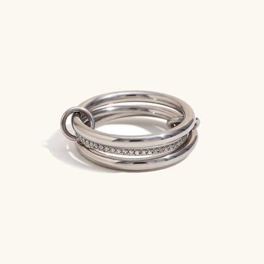 [Amore]Evadne Diamond Ring Stack