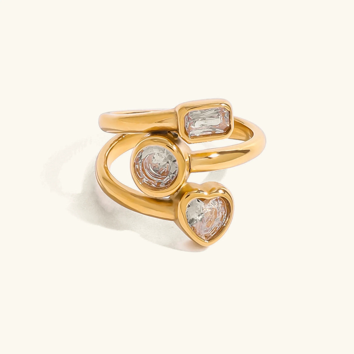 [Amore]Amelina Layered Diamond Ring