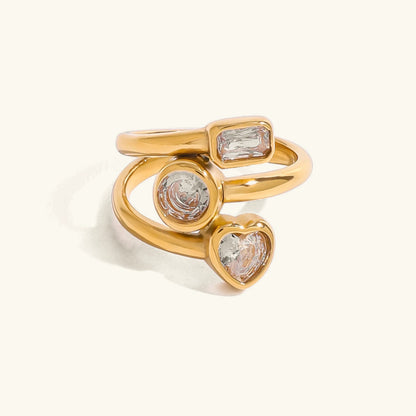 [Amore]Amelina Layered Diamond Ring