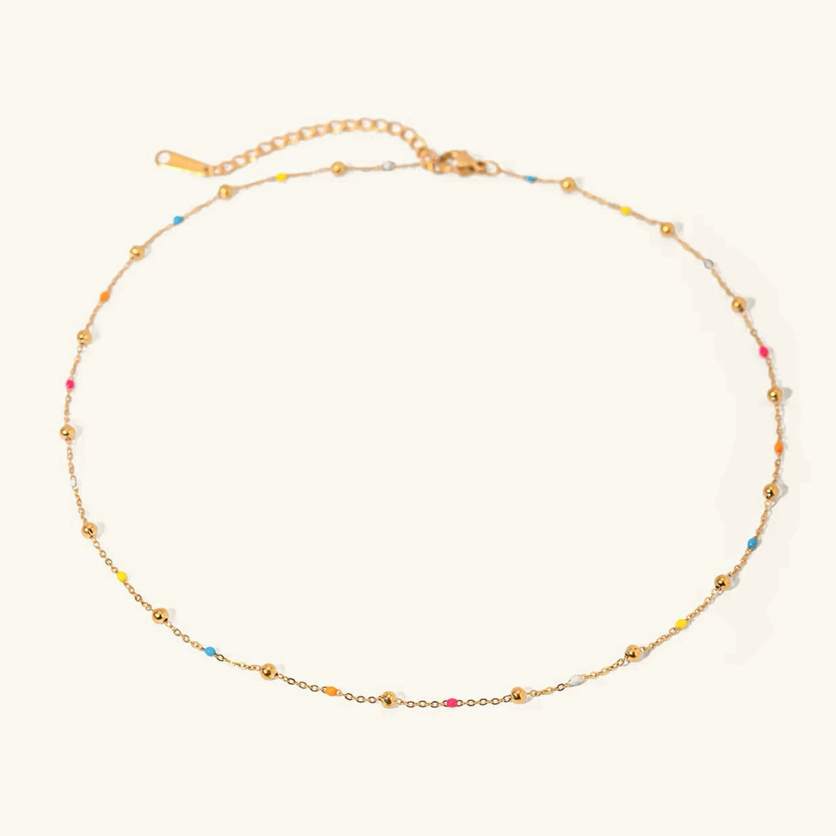 [Amore]Amphitrite Gold Chain Bead Necklace