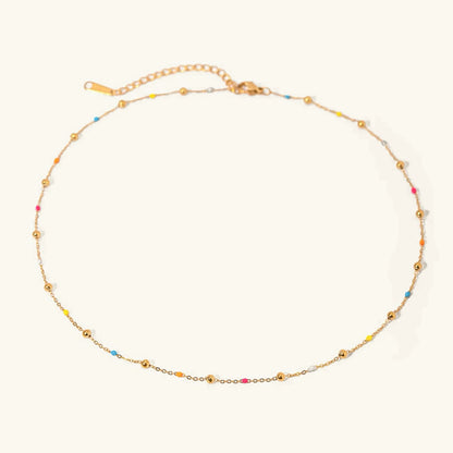 [Amore]Amphitrite Gold Chain Bead Necklace