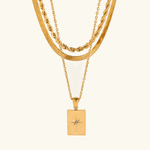 [Amore]Raphaela Layered Gold Necklace
