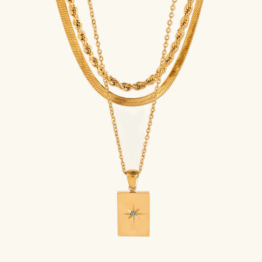 [Amore]Raphaela Layered Gold Necklace