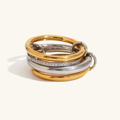 [Amore]Aeliana Diamond Ring Stack