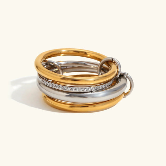 [Amore]Aeliana Diamond Ring Stack