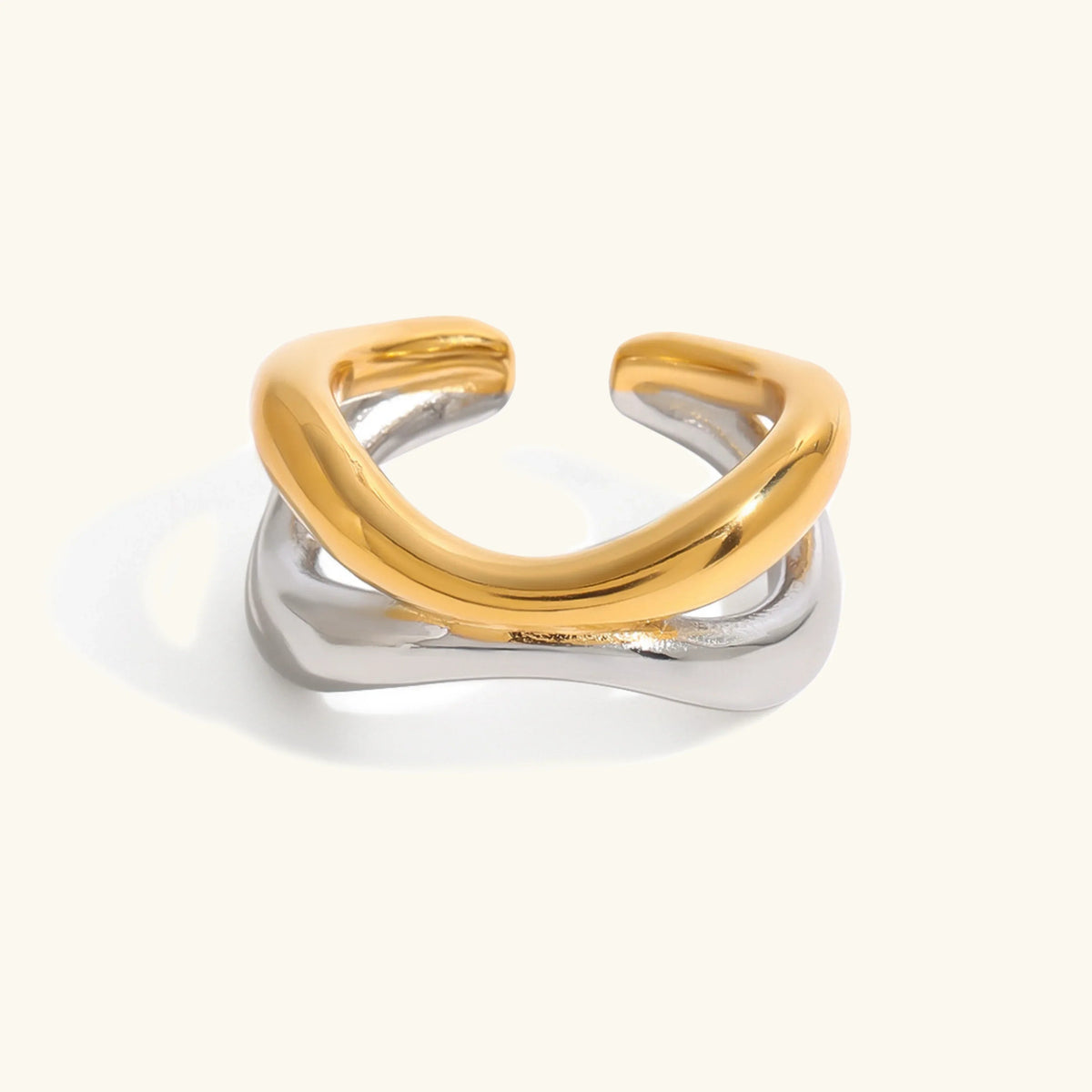 [Amore]Deanna Gold Intertwined Ring
